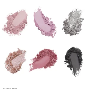 Butterfly Cloud Collar Embossed Six-Color Makeup Palette - 图片 9